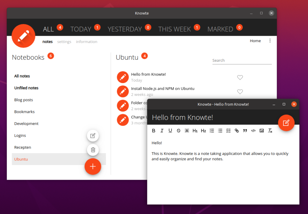 como-instalar-o-knowte-um-aplicativo-de-anotacoes-no-ubuntu-linux-mint-fedora-debian