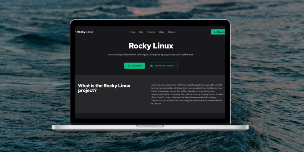 Rocky Linux Interface - "Interface de instalação do Rocky Linux, sucessor do CentOS"