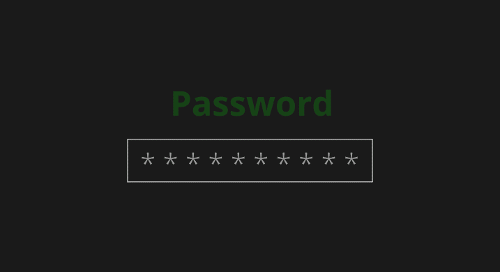 papel de parede com o nome password