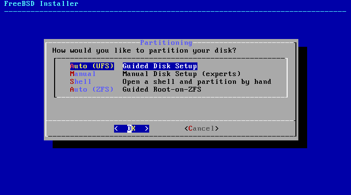 FreeBSD - particionamento de disco