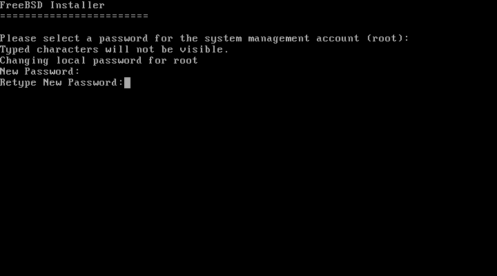 FreeBSD - Definir senha de root