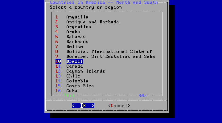 FreeBSD - configuração de fuso horário país