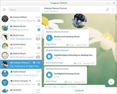 Como instalar temas no Telegram