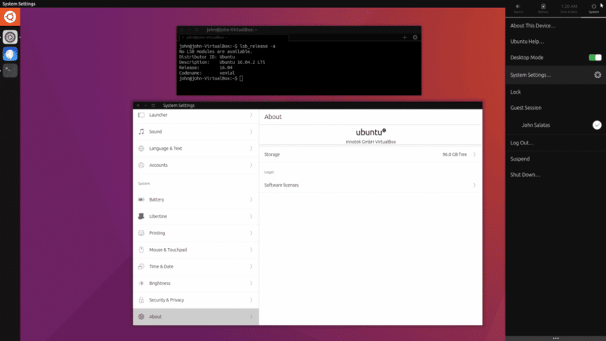 Yunit Fork Unity 8 Ubuntu 16.04 instalar