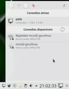 Habilitar Network Manager no openSUSE 42.3 Leap - NetworkManager habilitado e em execução