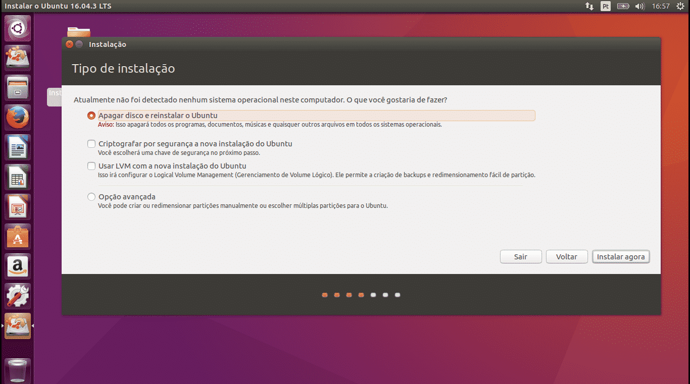 Como instalar o Ubuntu 16.04.3 com um guia feito por um usuário