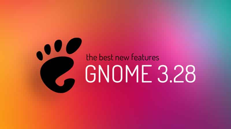 novos recursos do GNOME 3.28