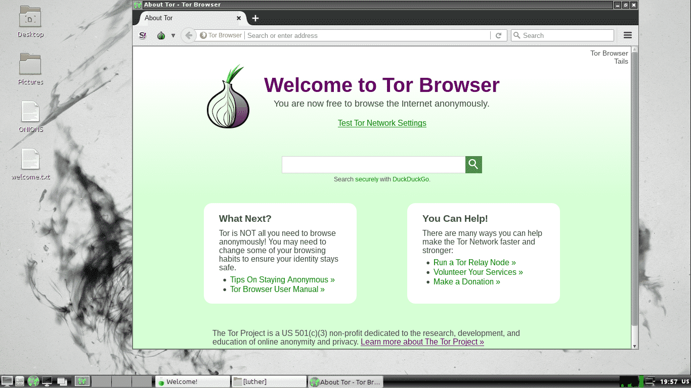Tor funcionando no Heads 0.4