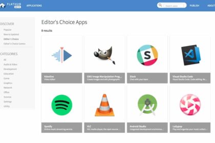 GIMP lidera lista de aplicativos no Flathub