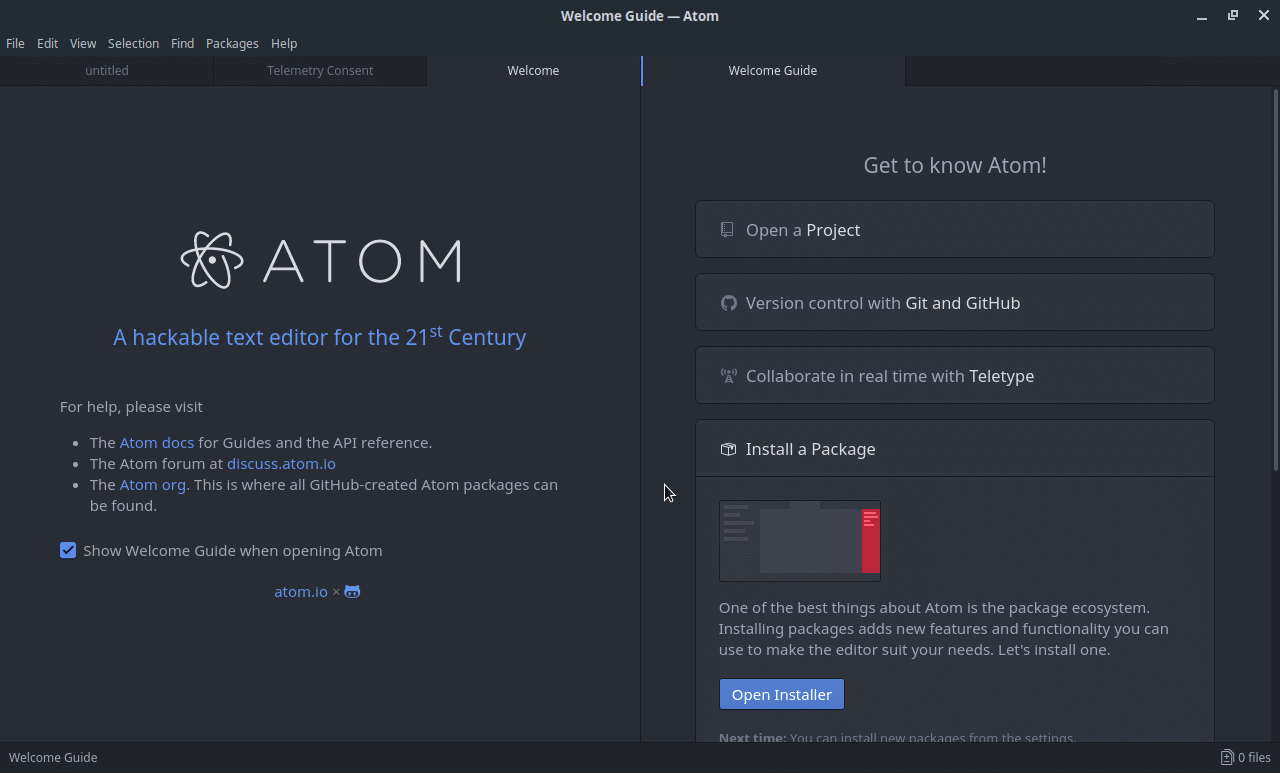 Como configurar o Atom para a linguagem C no Linux!