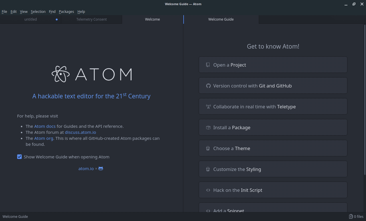 Como configurar o Atom para a linguagem C no Linux!