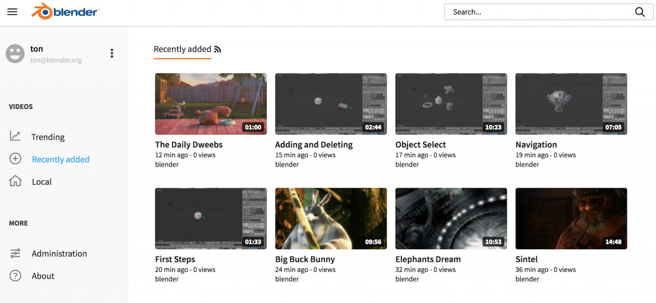 Youtube bloqueia vídeos do Blender