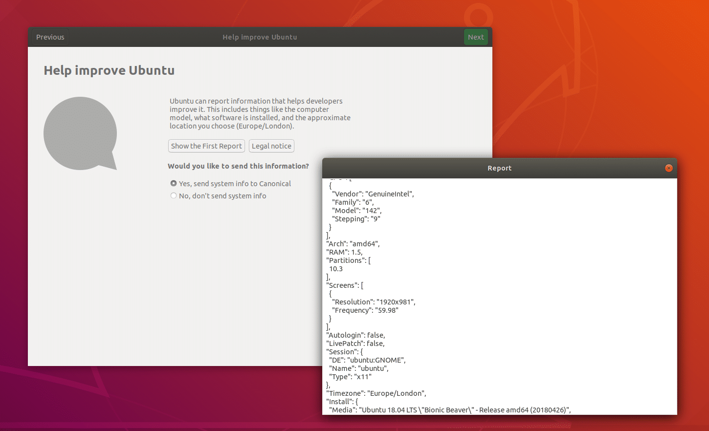 Métricas Ubuntu