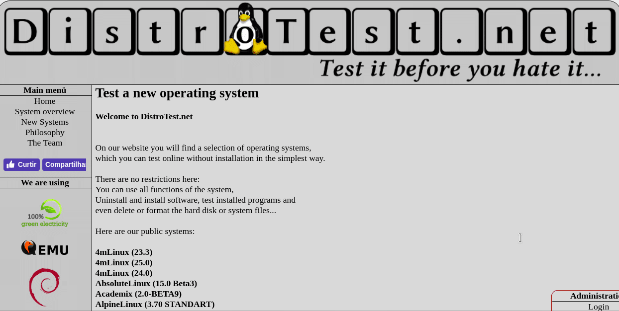 Conheça o Distrotest, uma forma simples de experimentar distribuições Linux