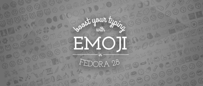 Melhorar a digitação usando emojis no Fedora 28