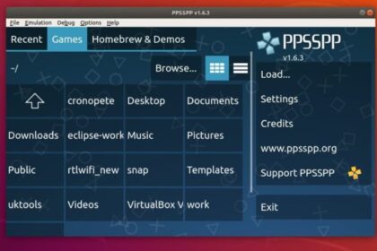 Como instalar o PPSSPP 1.6.3, emulador Sony PSP no Ubuntu