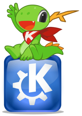 Instalar o KDE Plasma no FreeBSD - Logo e mascote do KDE