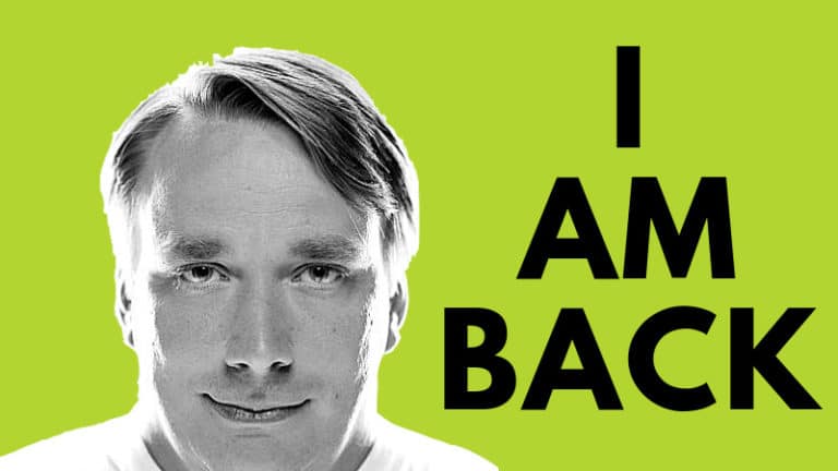 Linus Torvalds está de volta
