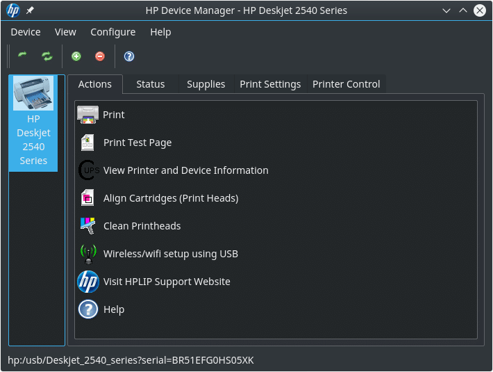 Instalar impressora HP no FreeBSD - Impressora adicionada
