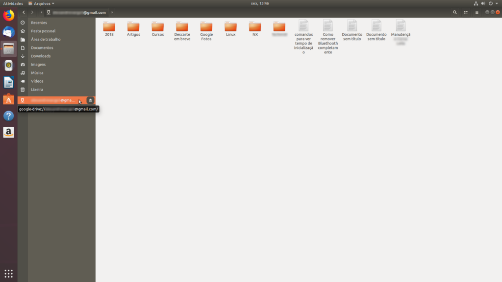 Como acessar a conta do Google Drive no Ubuntu 18.04