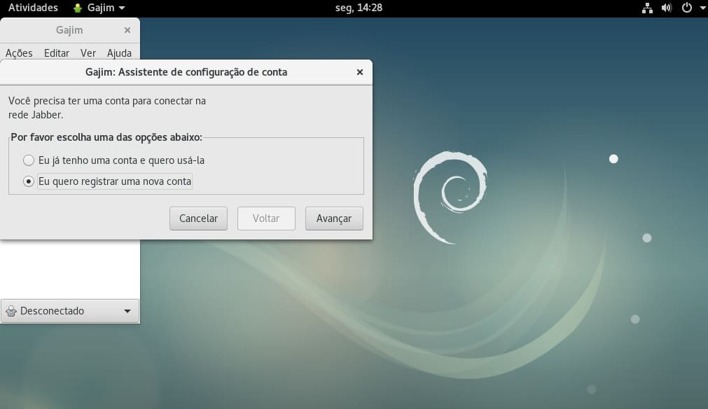 002 - Instalando cliente XMPP no Debian