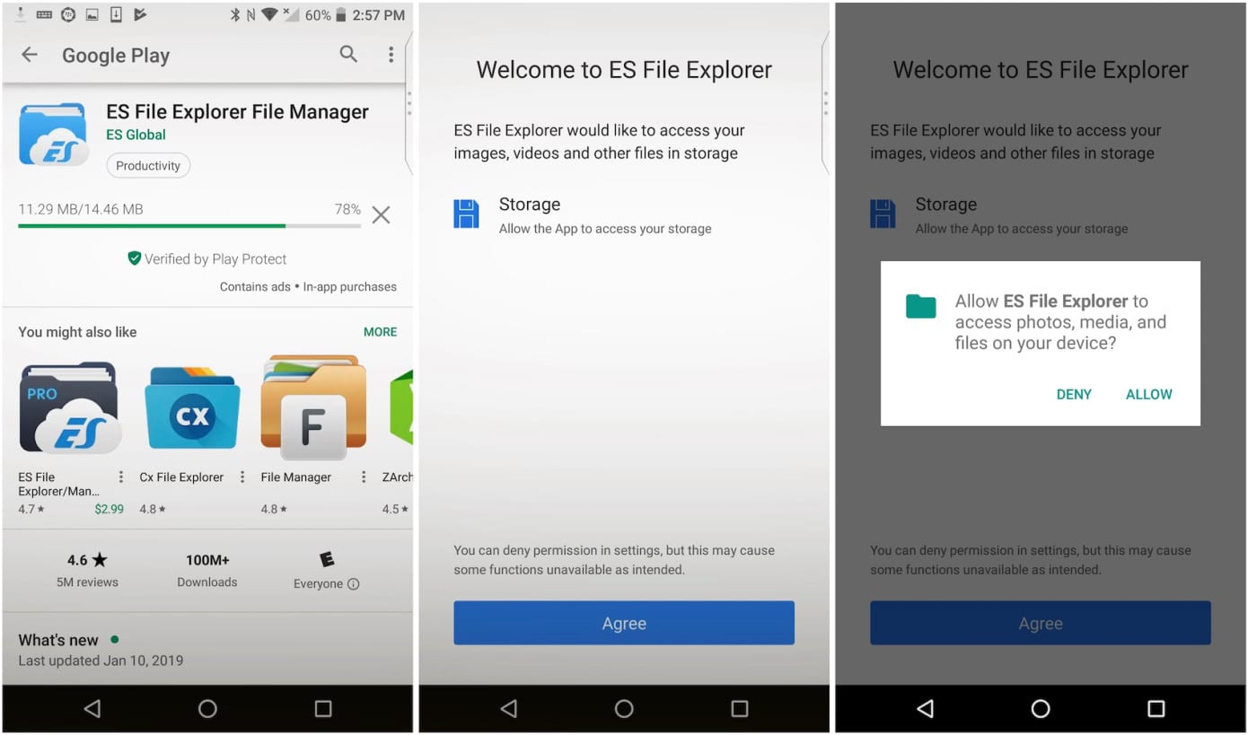 ES File Explorer expõe dados de usuários Android