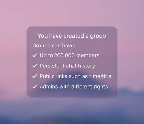 Telegram permite grupos de até 200 mil pessoas e bloqueio de conteúdo