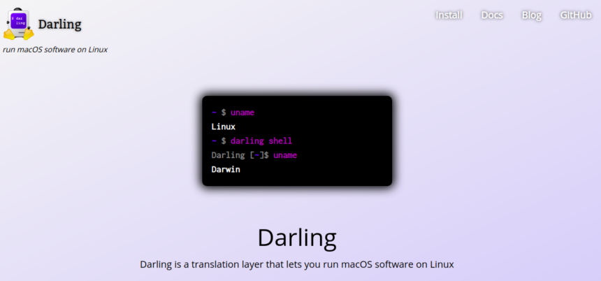Darling tem novos colaboradores para sua camada de compatibilidade macOS no Linux