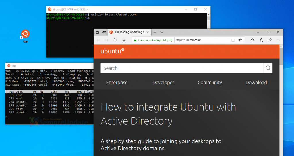 Ubuntu-WSL oferece melhor integração