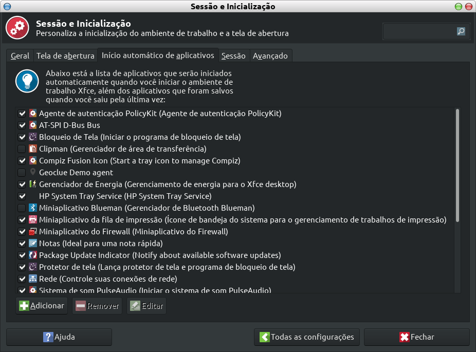 Plank no Debian 10 – Instalação e Configuração: Sessão e Inicialização