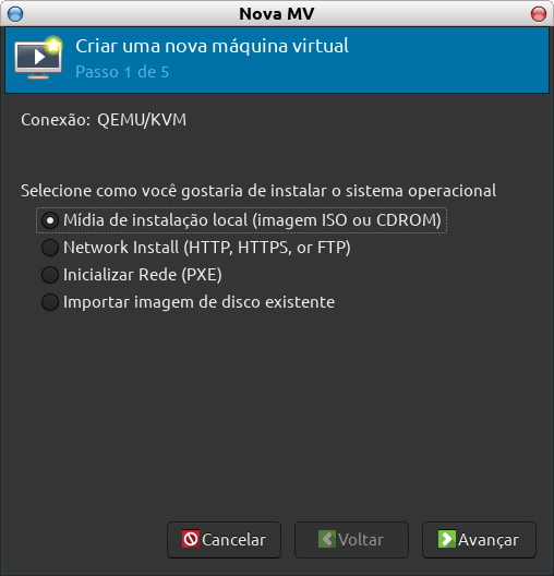 Criar VM e Instalar o Windows 10 no Virt-Manager