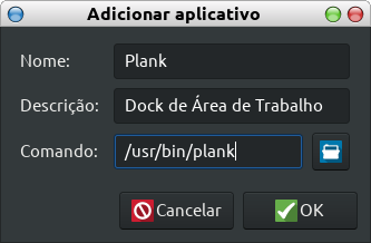 Plank no Debian 10 – Instalação e Configuração: Adicionar Aplicativo