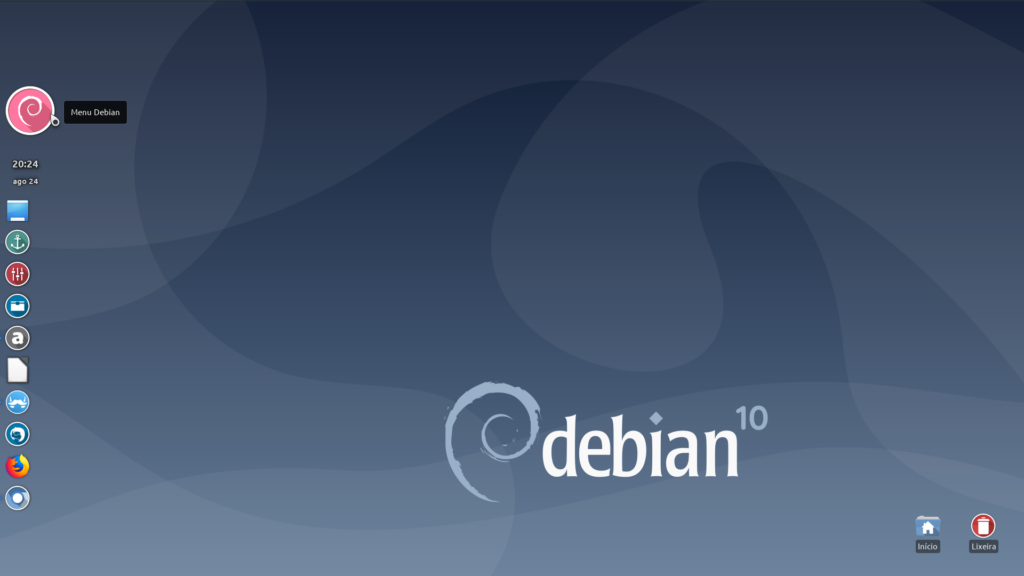 Plank no Debian 10 – Instalação e Configuração: Desktop com o Plank