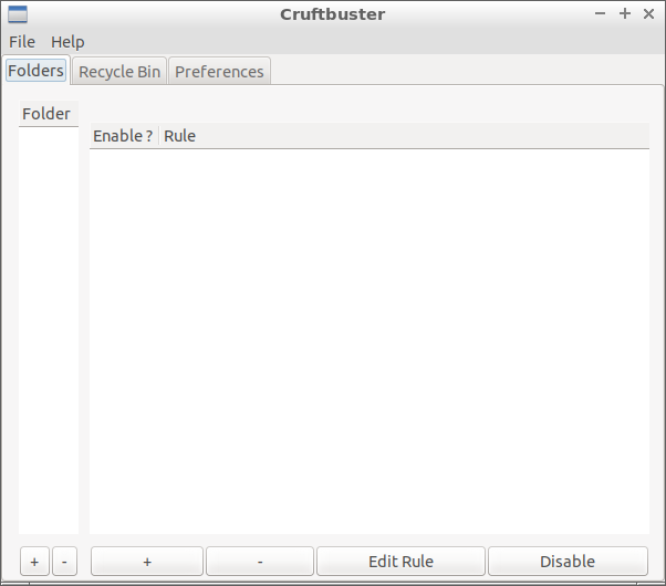 Faxina no GNU/Linux com o Cruftbuster - Cruftbuster