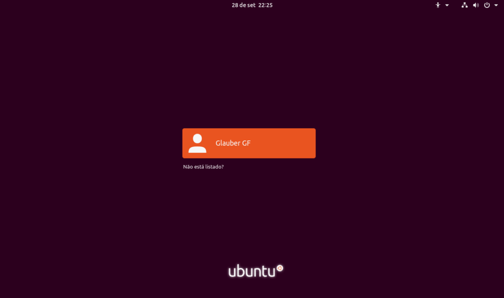 Como Instalar o Sistema Linux Ubuntu - Login no sistema