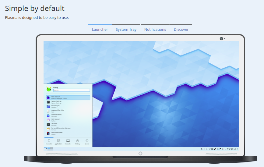 KDE Plasma Desktop tem novo site