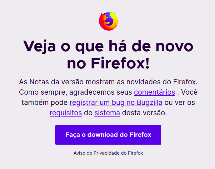 Mozilla Firefox 69.0.1 disponível para download