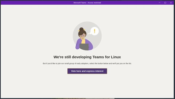 Microsoft Teams chega ao Linux