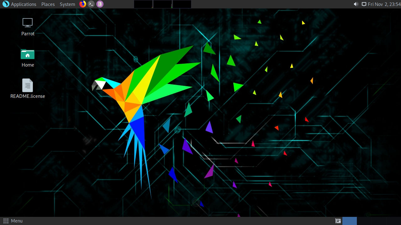 Parrot OS beta v4.8