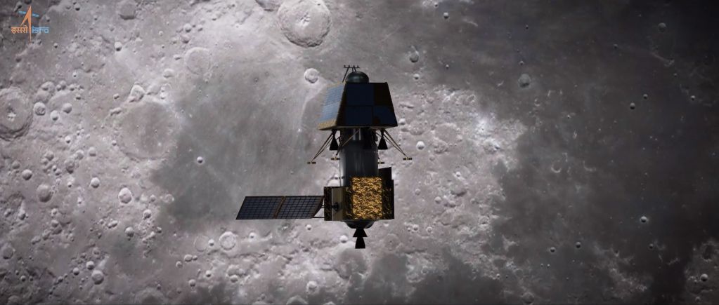 Sonda indiana pronta para soltar lander na Lua