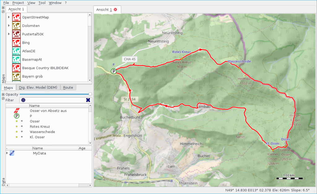 QMapShack, uma excelente aplicação para o planejamento de rotas e dados de GPS