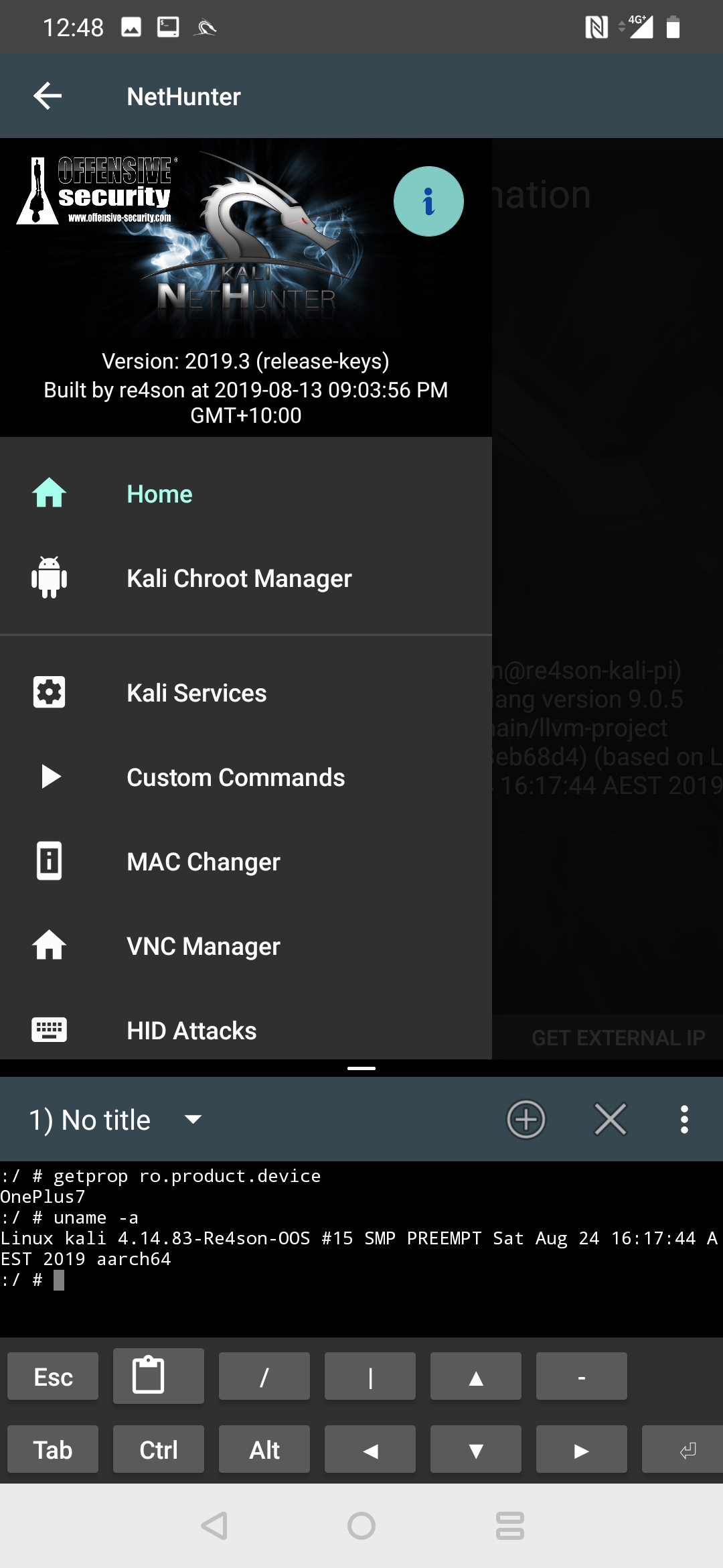 Kali Linux muda para o Linux 5.2 e agora suporta o OnePlus 7