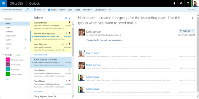 Entenda os serviços de e-mail do Microsoft Outlook