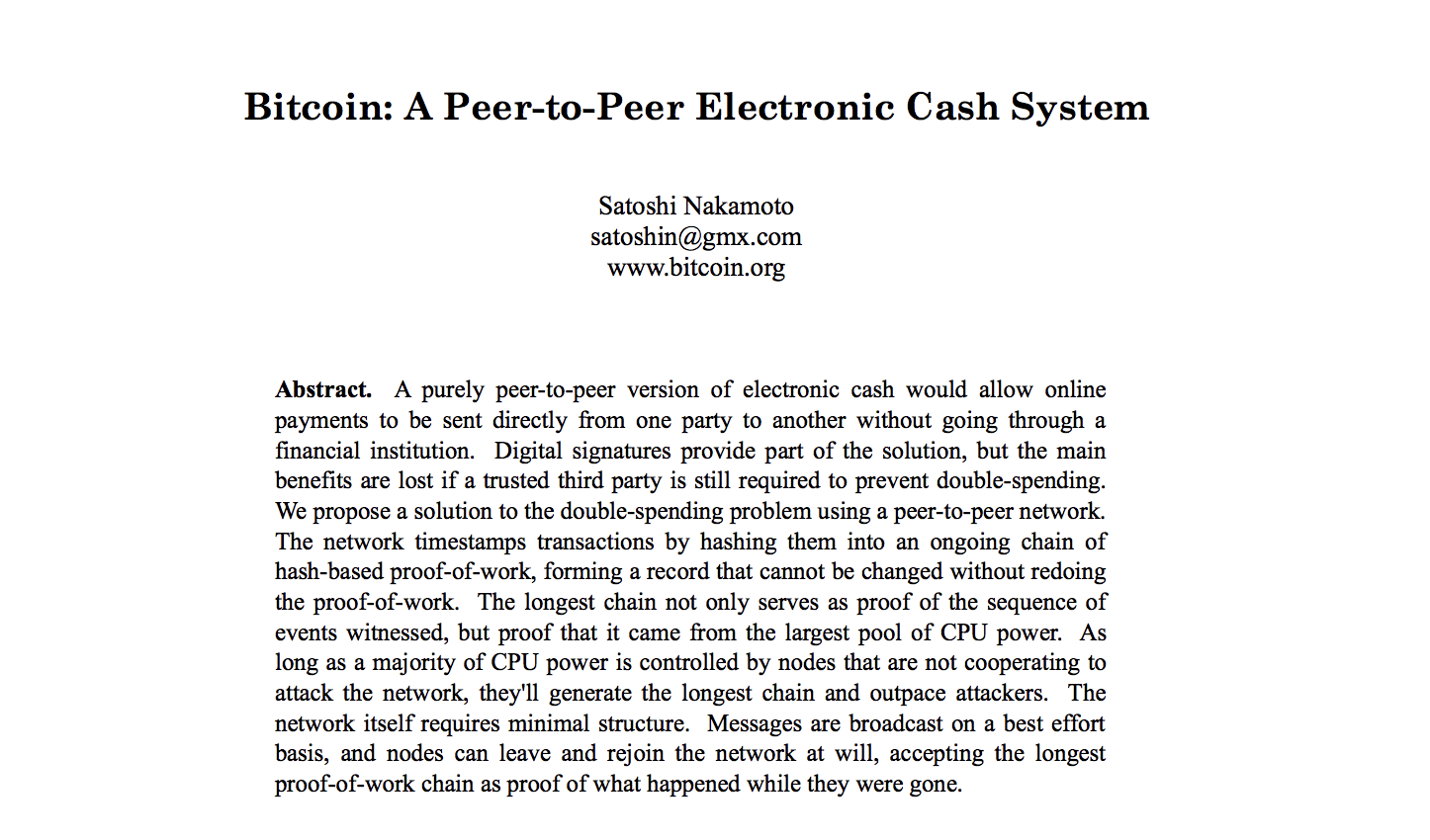 Faz 11 anos que Satoshi Nakamoto lançou o Bitcoin