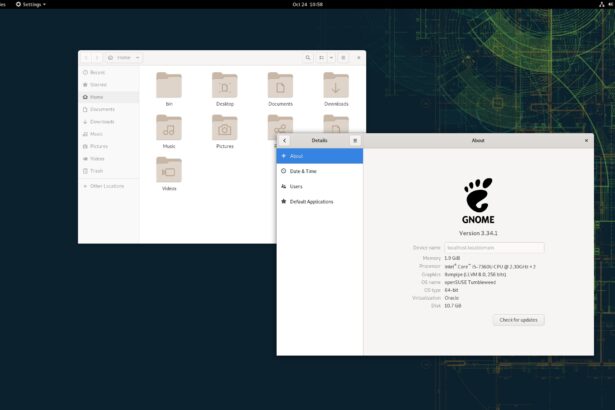 openSUSE Tumbleweed vem com GNOME 3.34