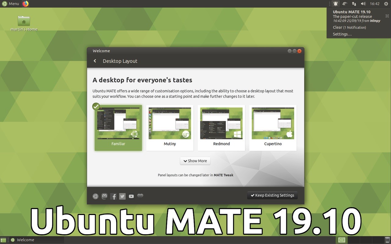 Ubuntu 19.10 e sabores derivados disponíveis para download