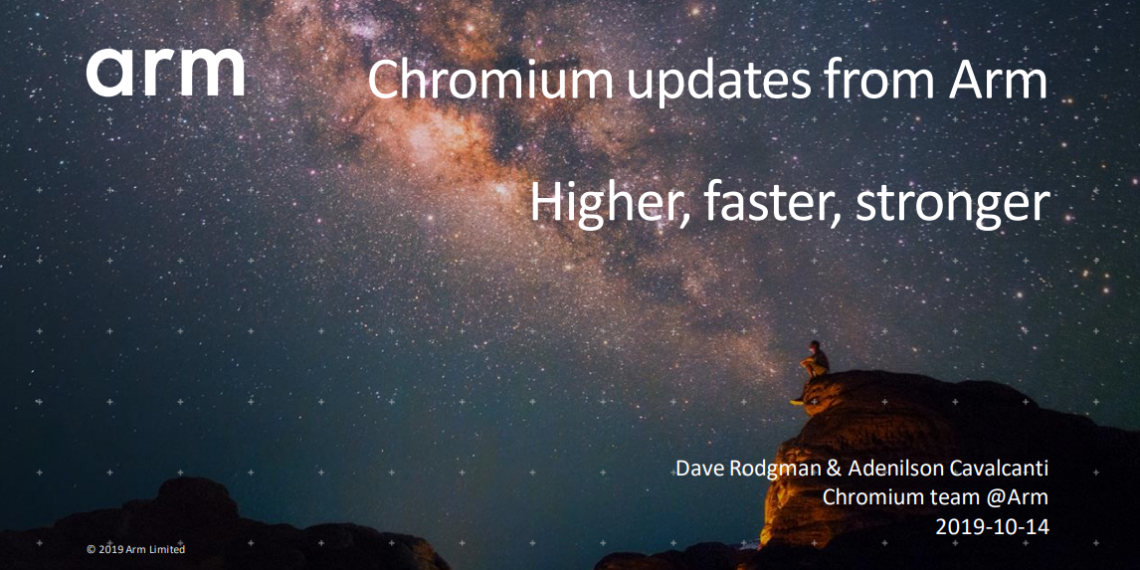 Arm trabalha para aumentar desempenho do Chrome/Chromium