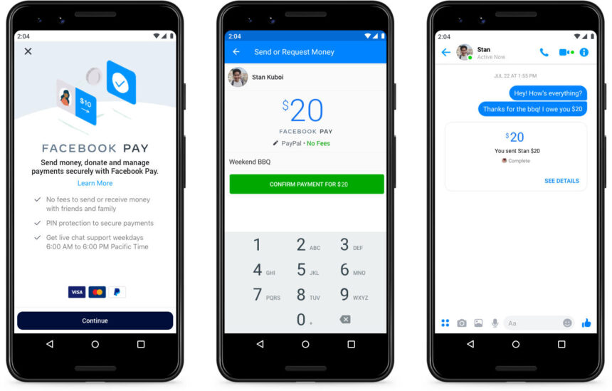 Facebook introduz sistema de pagamento Facebook Pay