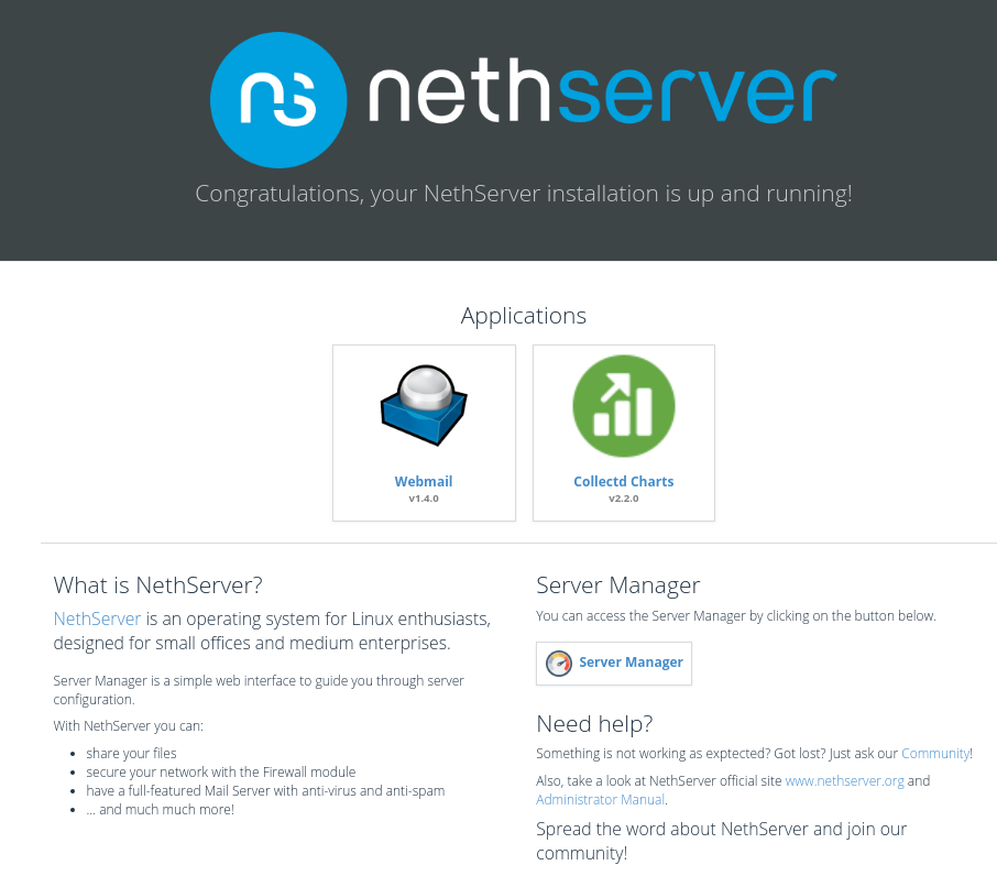 NethServer 7.7 Cockpit Edition chega com o Nextcloud 17