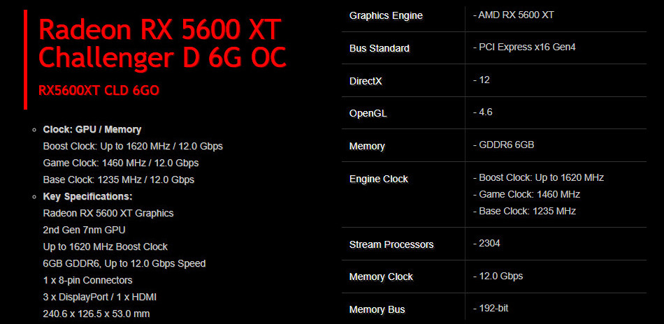 AMD Radeon RX 5600 XT confirmada com 2.304 stream processors